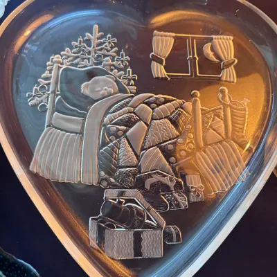 Sale Photo Thumbnail #138: Cut Glass Heart