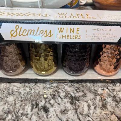Sale Photo Thumbnail #126: Metal Stemless Goblets