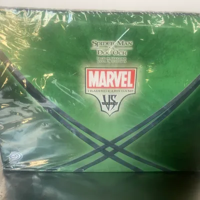 Sale Photo Thumbnail #48: Sealed Marvel Vs. System 'Spider-Man vs. Doc Ock' two-player starter deck trading card game set by Upper Deck.