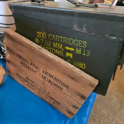 Sale Photo Thumbnail #42: Vintage and antique ammo boxes 