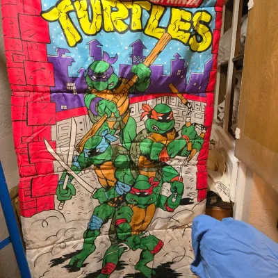 Sale Photo Thumbnail #44: 1988 Teenage Mutant Ninja Turtles Sleeping Bag! 