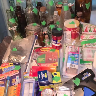 Sale Photo Thumbnail #7: Old Bottles and crafts 