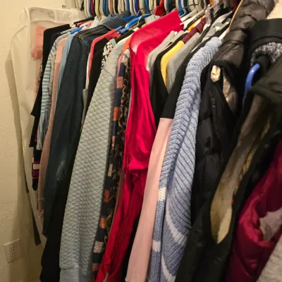 Sale Photo Thumbnail #28: Beautiful jackets, vest and warm weather clothes. Excellent Condition. Like new. Brand names! 