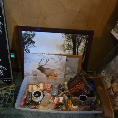 Sale Photo Thumbnail #23: Elk and Deer art. Lots of fragrance bricks. 
