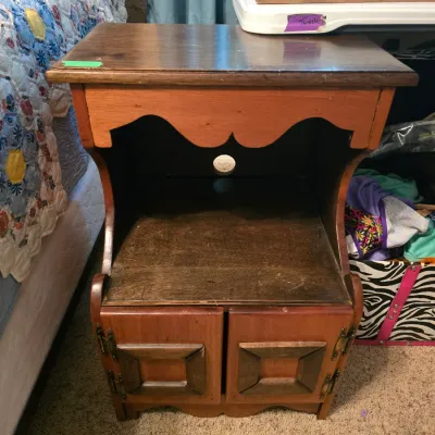 Sale Photo Thumbnail #8: Vintage side telephone table 