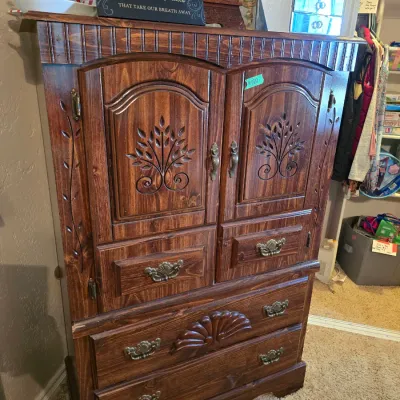 Sale Photo Thumbnail #27: Quilt Cabinet Solid Wood 