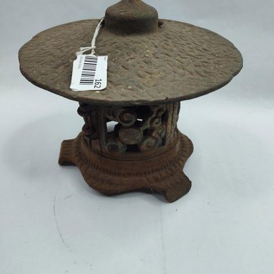Sale Photo Thumbnail #162: Japanese Cast Iron Pagoda Lantern