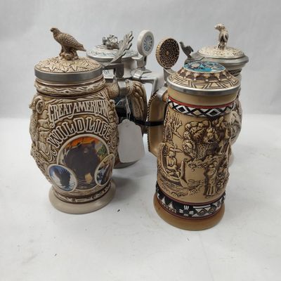Sale Photo Thumbnail #111: Set 4 Avon Brazilian Ceramic Steins