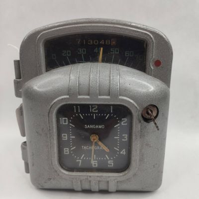Sale Photo Thumbnail #325: Sangamo Model AA Tachograph & Clock