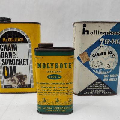 Sale Photo Thumbnail #116: Set of 3 Advertising Tins