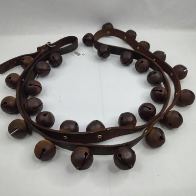 Sale Photo Thumbnail #42: Set Leather Sleigh Straps w/ Brass