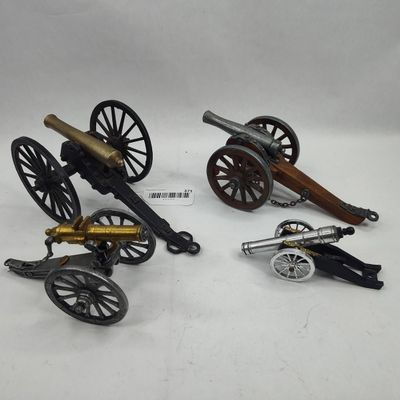 Sale Photo Thumbnail #369: Set Miniature & Model Cannons