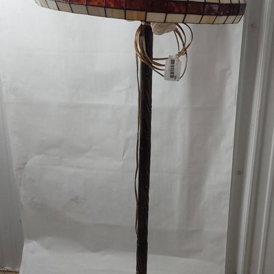 Sale Photo Thumbnail #351: Tiffany Style Leaded Glass Floor Lamp