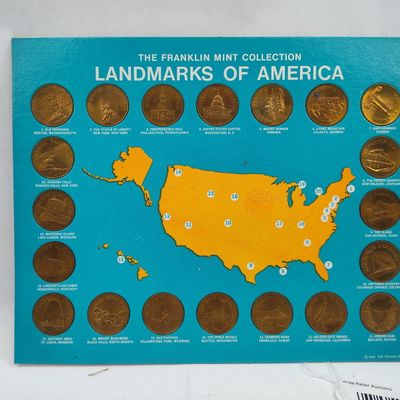 Sale Photo Thumbnail #239: Franklin Mint Bronze Medals, 1969