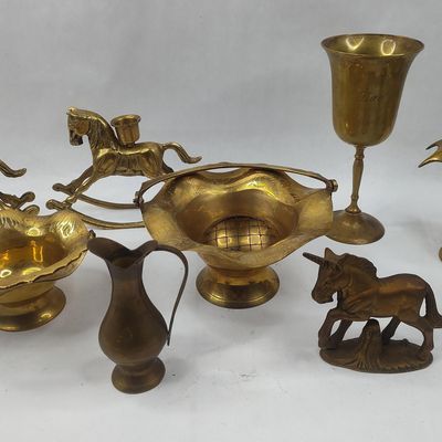 Sale Photo Thumbnail #45: Brass Table Accessories & Objects
