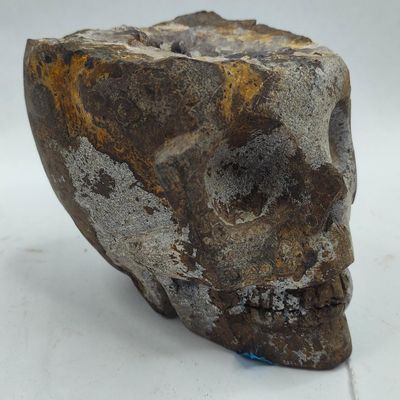 Sale Photo Thumbnail #83: Amethyst Geode Skull Sculpture
