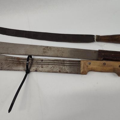Sale Photo Thumbnail #235: Set 3 Machetes & Tools, Martindale etc