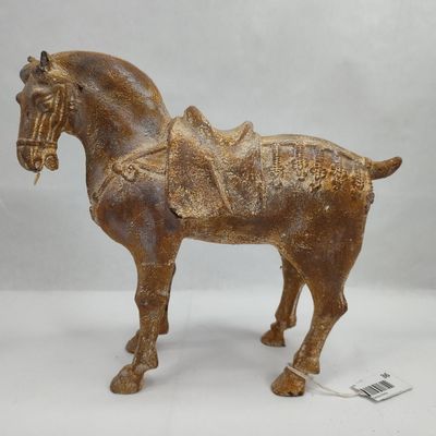 Sale Photo Thumbnail #36: Cast Metal Tang Style Saddled Horse