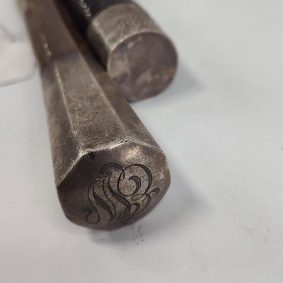 Sale Photo Thumbnail #296: Pair Str. Silver Mounted Walking Canes