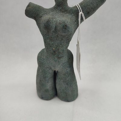 Sale Photo Thumbnail #486: Female Torso Sculpture, Patinated Stone