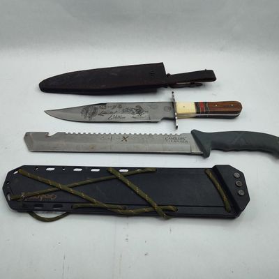 Sale Photo Thumbnail #51: Chippewa Bowie & Camillus Machete
