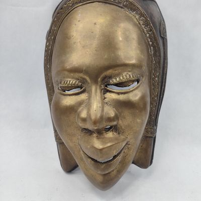 Sale Photo Thumbnail #275: Bronze Alloy Hindu Goddess Gauri Mask
