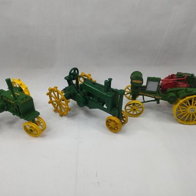 Sale Photo Thumbnail #172: 3 John Deere & Waterloo Boy Cast Metal