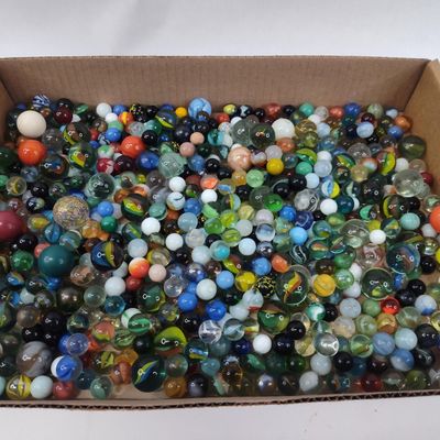 Sale Photo Thumbnail #366: Assortment of Glass Marbles