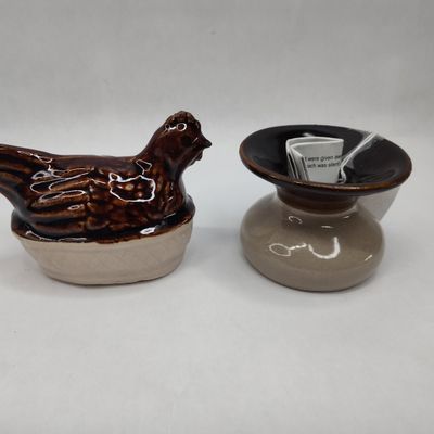 Sale Photo Thumbnail #188: Pair Red Wing Stoneware Commemoratives