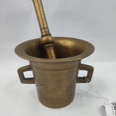 Sale Photo Thumbnail #233: Brass Apothecary Mortar & Pestle Set