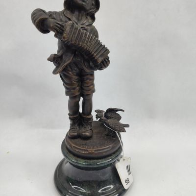 Sale Photo Thumbnail #86: D. Chiparus Bronze Boy w/ Accordion