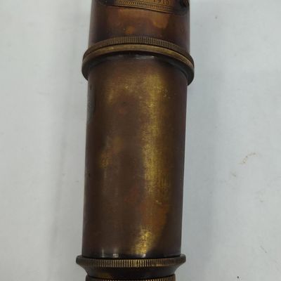 Sale Photo Thumbnail #55: Brass Royal Navy Telescope London 1915