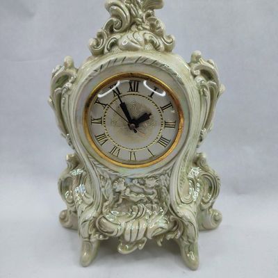 Sale Photo Thumbnail #308: Lanshire Ceramic Mantel Clock, 1969