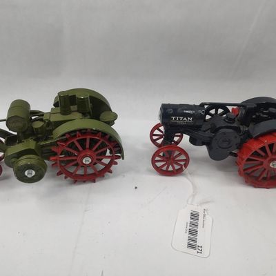 Sale Photo Thumbnail #171: Pair Die-Cast Mogul & Titan Tractors