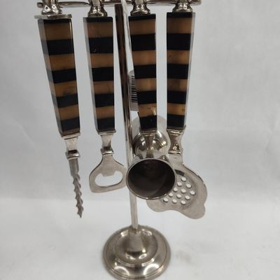 Sale Photo Thumbnail #237: Set Resin Bar Tools w/ Striped Hand