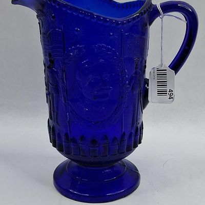 Sale Photo Thumbnail #494: Dewey Commemorative Cobalt Glass