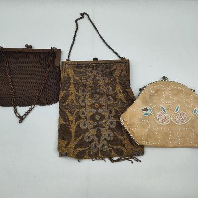 Sale Photo Thumbnail #248: Trio of Beaded & Mesh Evening Bags