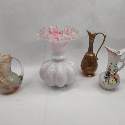 Sale Photo Thumbnail #181: Art & Cased Glass Vases & Pitchers