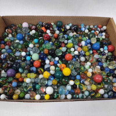 Sale Photo Thumbnail #368: Collection of Glass Marbles