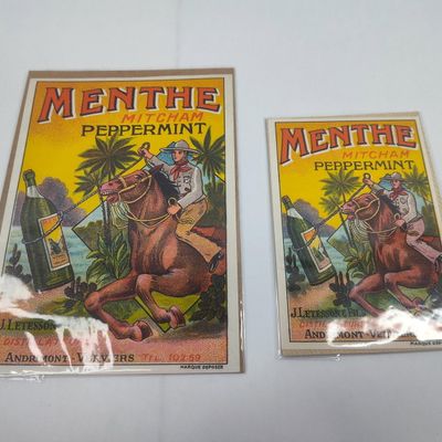 Sale Photo Thumbnail #412: Pair Menthe Mitcham Peppermint Lithos