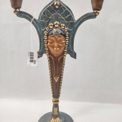Sale Photo Thumbnail #262: Art Deco Polychrome Bronze Candelabra