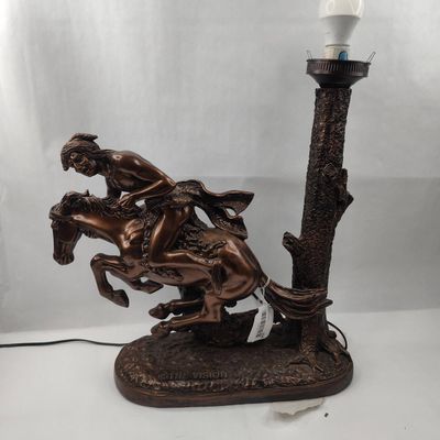 Sale Photo Thumbnail #254: Vision Cast Resin Equestrian Lamp