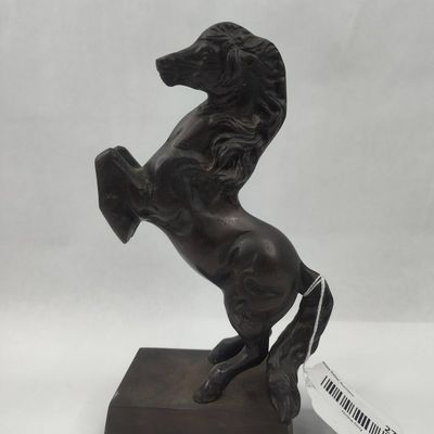 Sale Photo Thumbnail #273: Patinated Bronze Rearing Horse