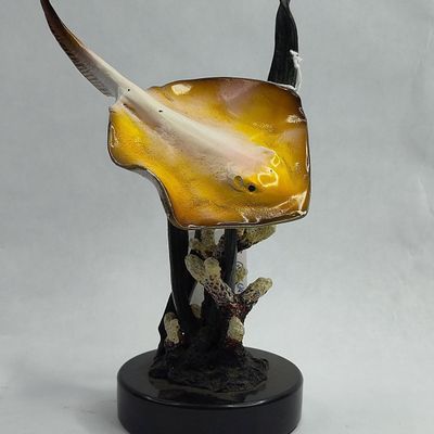 Sale Photo Thumbnail #124: SPI Gallery Enam. Brass Stingray Sculp