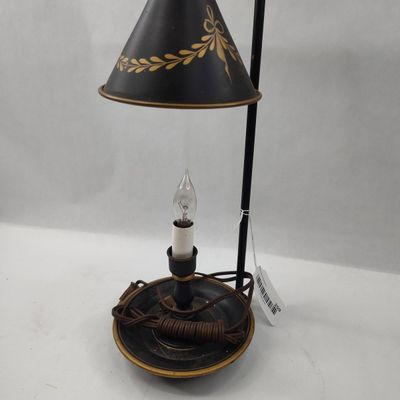 Sale Photo Thumbnail #259: Toleware Style Table Lamp w/ Adj Shade