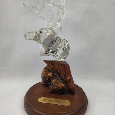 Sale Photo Thumbnail #270: Glass Baron Noble Spirit Deer on Wood