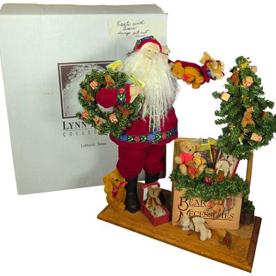 Sale Photo Thumbnail #54: Lynn Haney Collection Limited Edition Signed Santa with Bears Display