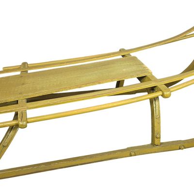 Sale Photo Thumbnail #106: Antique Childrens Wooden Sparkstotting Style Push Sled