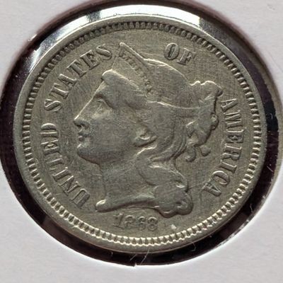 1868 Three Cent Nickel