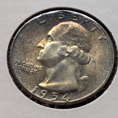 1954 Washington 90% Silver Quarter